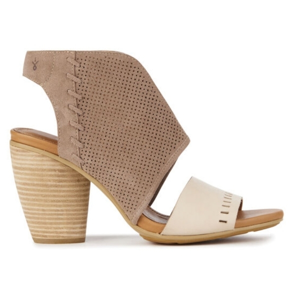 EMU Australia, Sarabah Leather & Suede Sandal Boho Stacked Heel Open Toe, Sz 7.5 - Picture 1 of 7